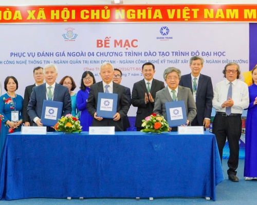 Bế mạc đợt khảo sát chính thức 04 chương trình đào tạo tại Trường Đại học Quang Trung