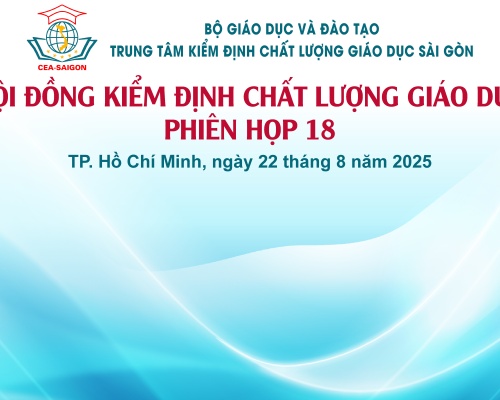 Phiên họp Hội đồng kiểm định chất lượng giáo dục lần thứ 18