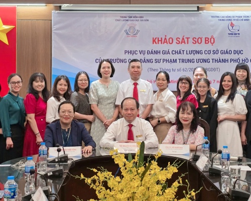 Khảo sát sơ bộ phục vụ đánh giá ngoài cơ sở giáo dục tại Trường Cao đẳng Sư phạm Trung ương TP. Hồ Chí Minh