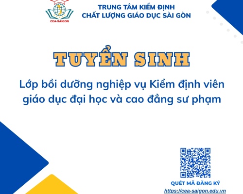 Thông báo tổ chức lớp bồi dưỡng nghiệp vụ Kiểm định viên giáo dục đại học và cao đẳng sư phạm (Lớp 04 - Khóa 03, 2025)